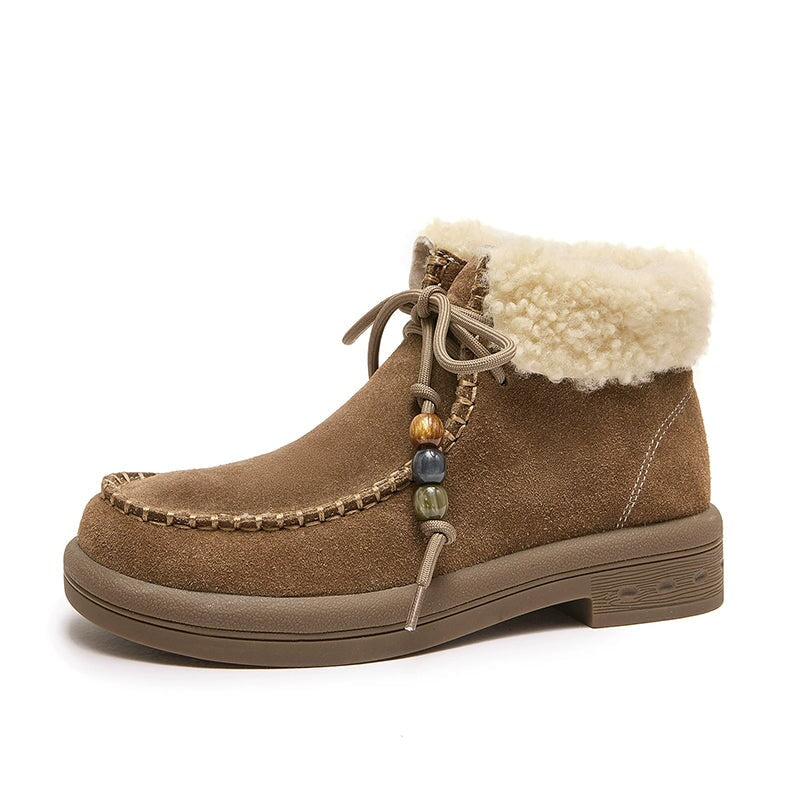 dwarves1838-2 Boots 5 Khaki Short Plush
