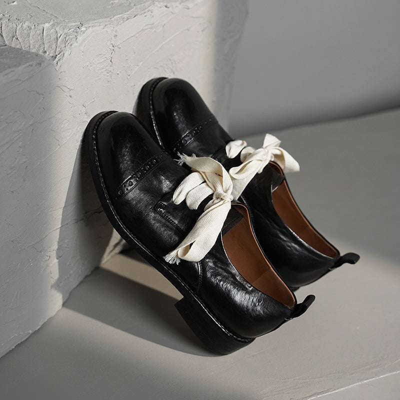 dwarves1851-1 Oxfords &amp; Tie 5 Black