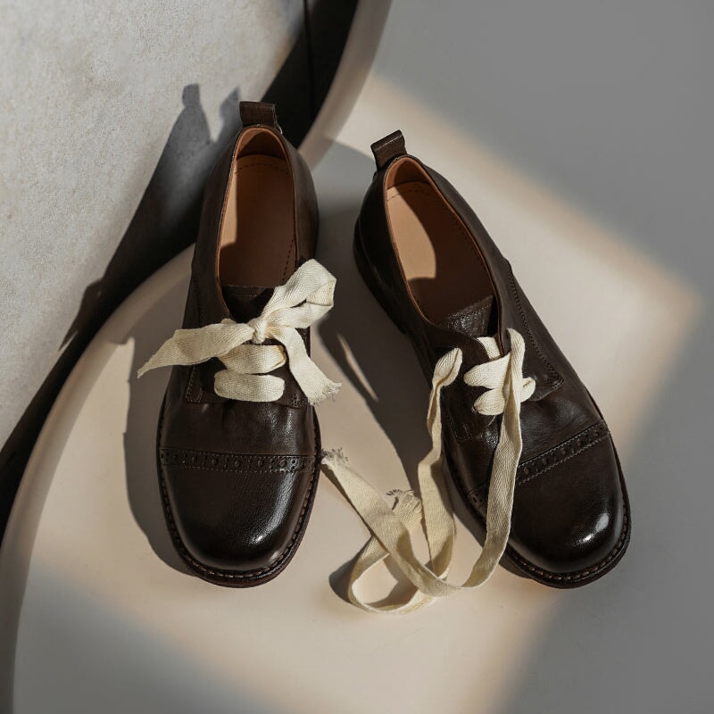 dwarves1851-2 Oxfords &amp; Tie 5 Brown