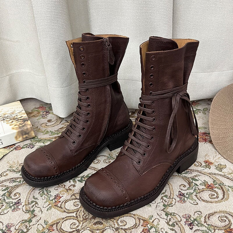 dwarves1866-2 Boots 5.5 Coffee