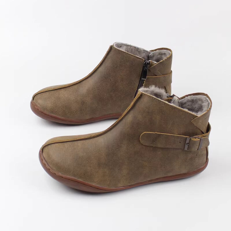 dwarves1918-11 Boots 5.5 Grey Fleece Lined
