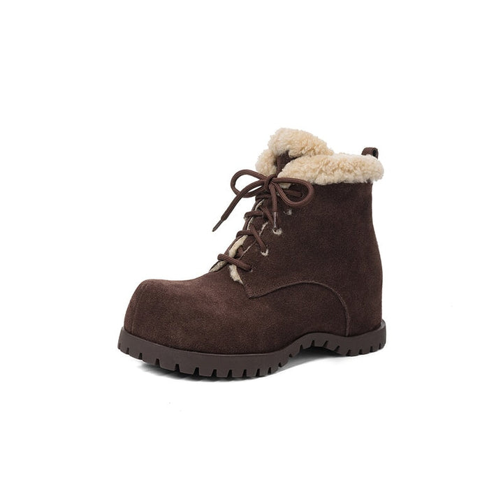 dwarves1922-3 Boots 5 Brown2 Faux Lambswool