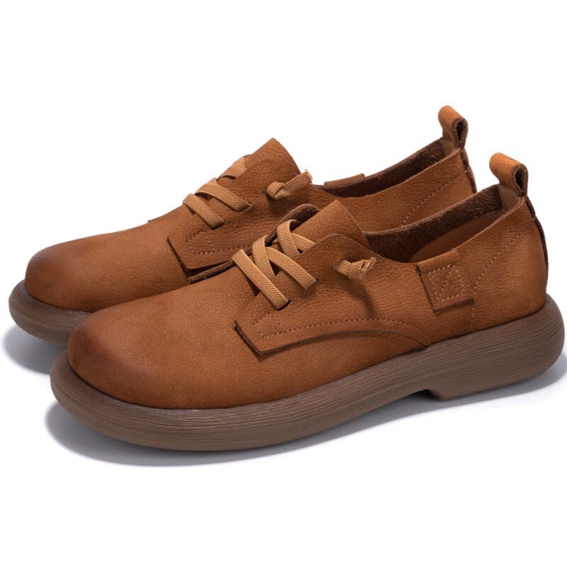 dwarves1927-15 Oxfords &amp; Tie 5.5 Yellow Brown