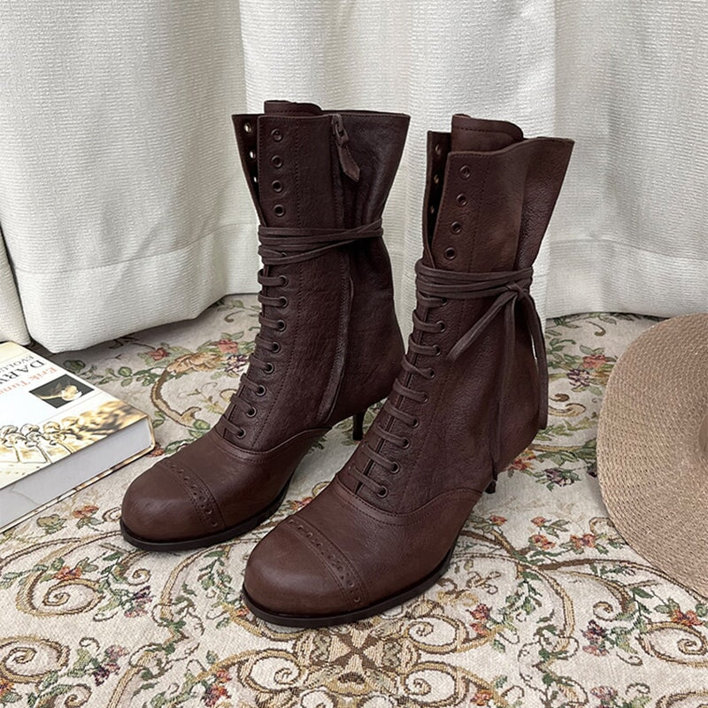 dwarves1944-5 Boots 5.5 Coffee