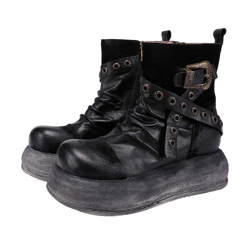 dwarves1946-5 Boots 5.5 Black