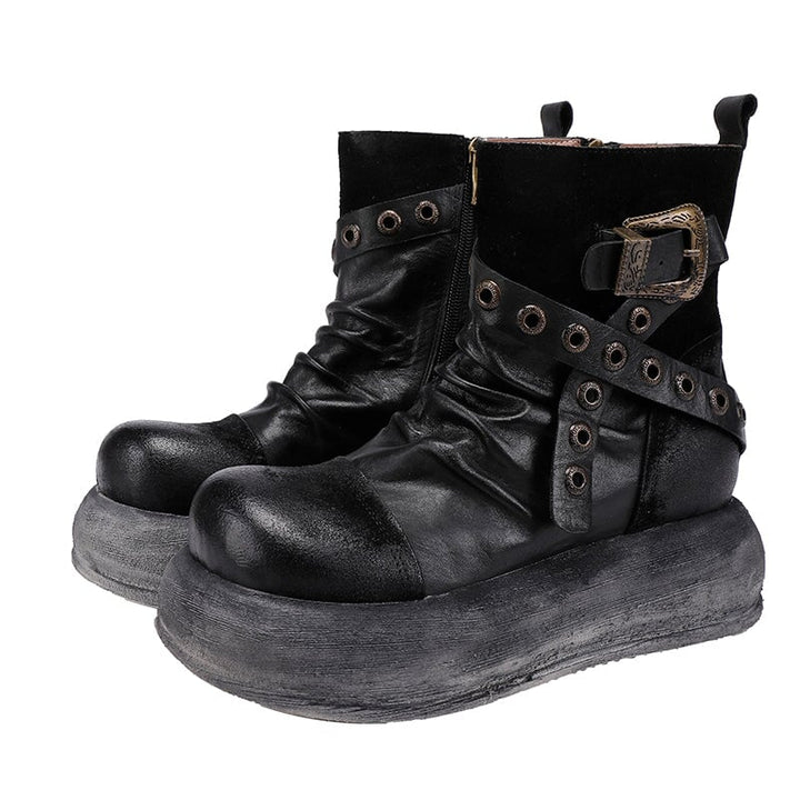 dwarves1946-5 Boots 5.5 Black