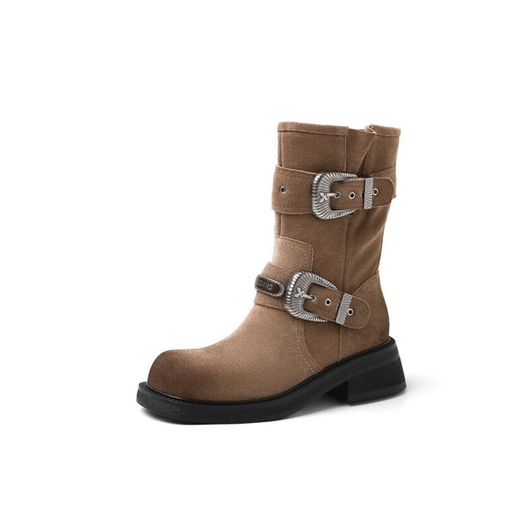 dwarves2056-15 Boots 5 Khaki Suede