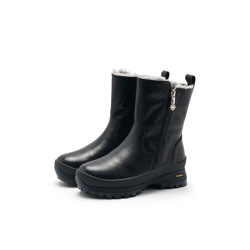 dwarves2061-1 Boots 5.5 Black Shearling Lined
