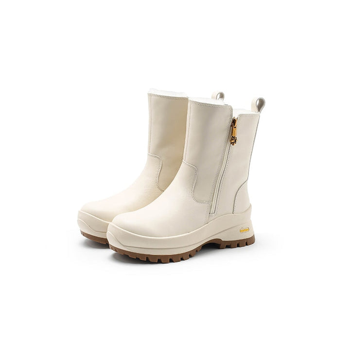 dwarves2061-15 Boots 5.5 Beige Shearling Lined