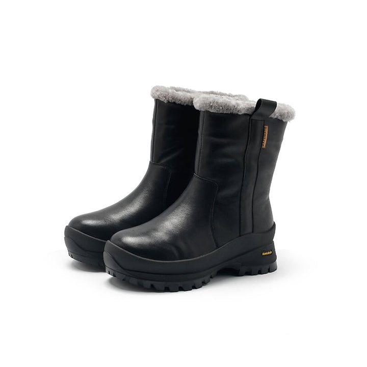 dwarves2064-1 Boots 5.5 Black Shearling Lined