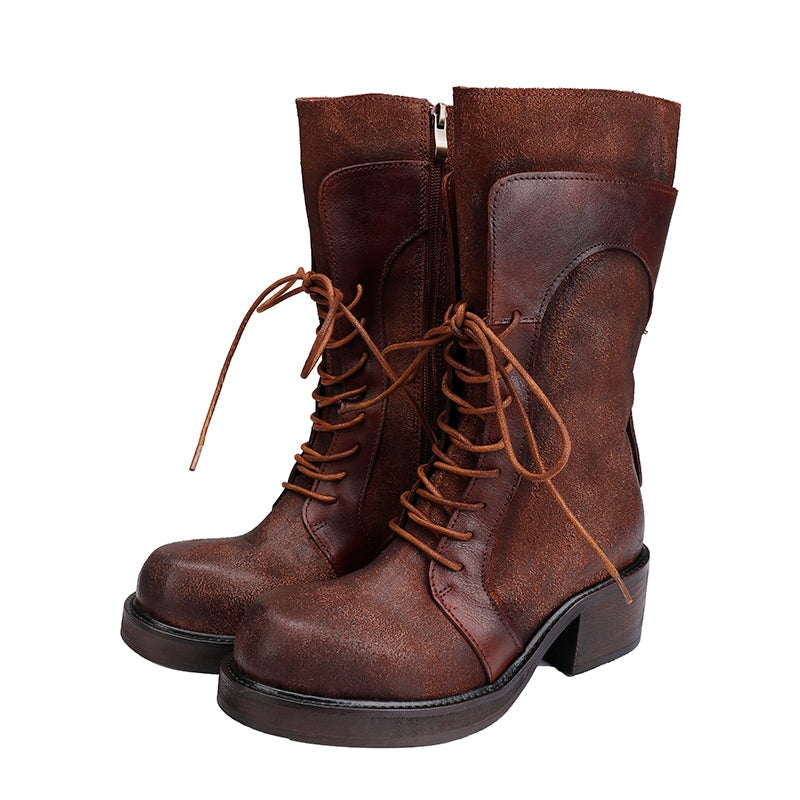 dwarves2099-5 Boots 5.5 Coffee