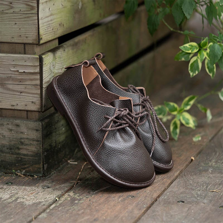 dwarves211-2 Oxfords &amp; Tie 5.5 Coffee