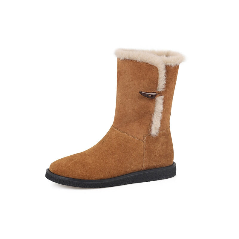 dwarves2121-2 Boots 5 Brown Fleece Lined