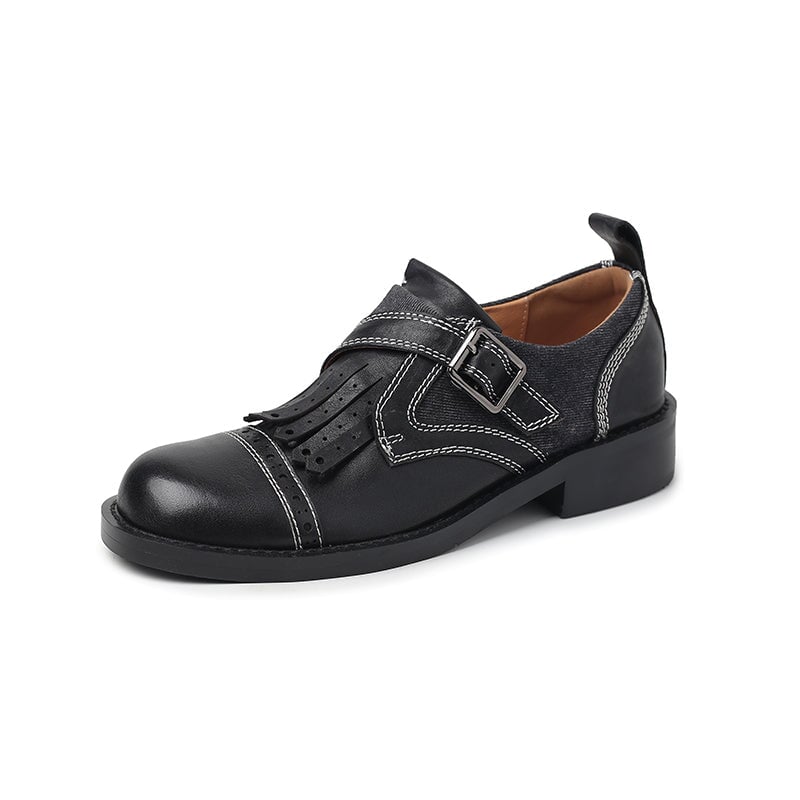 dwarves2150-1 Oxfords &amp; Tie 5 Black