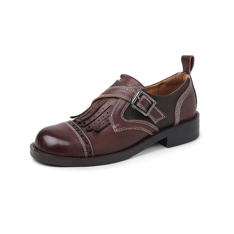 dwarves2150-2 Oxfords &amp; Tie 5 Brown