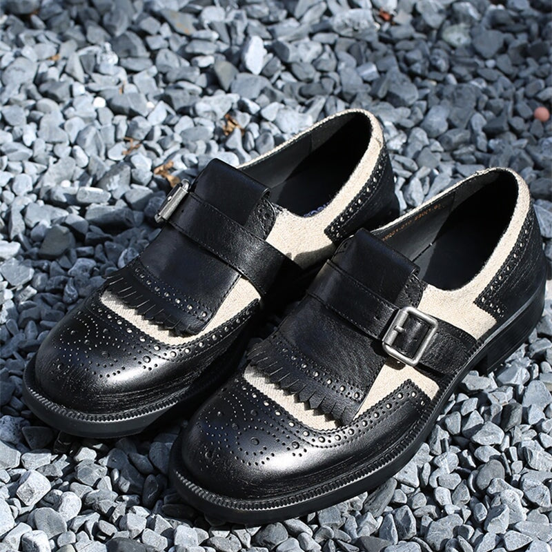 dwarves2157-1 Loafers 5.5 Black