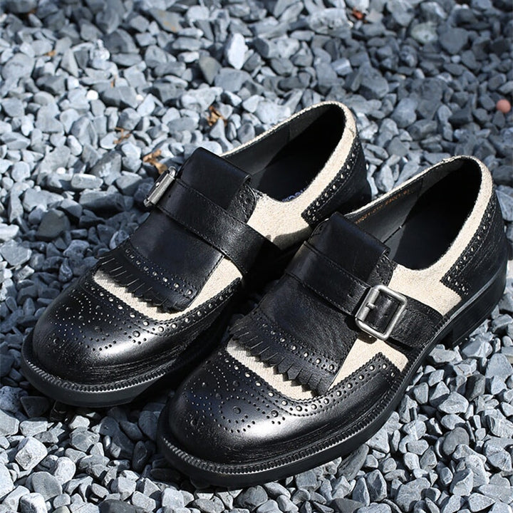 dwarves2157-1 Loafers 5.5 Black