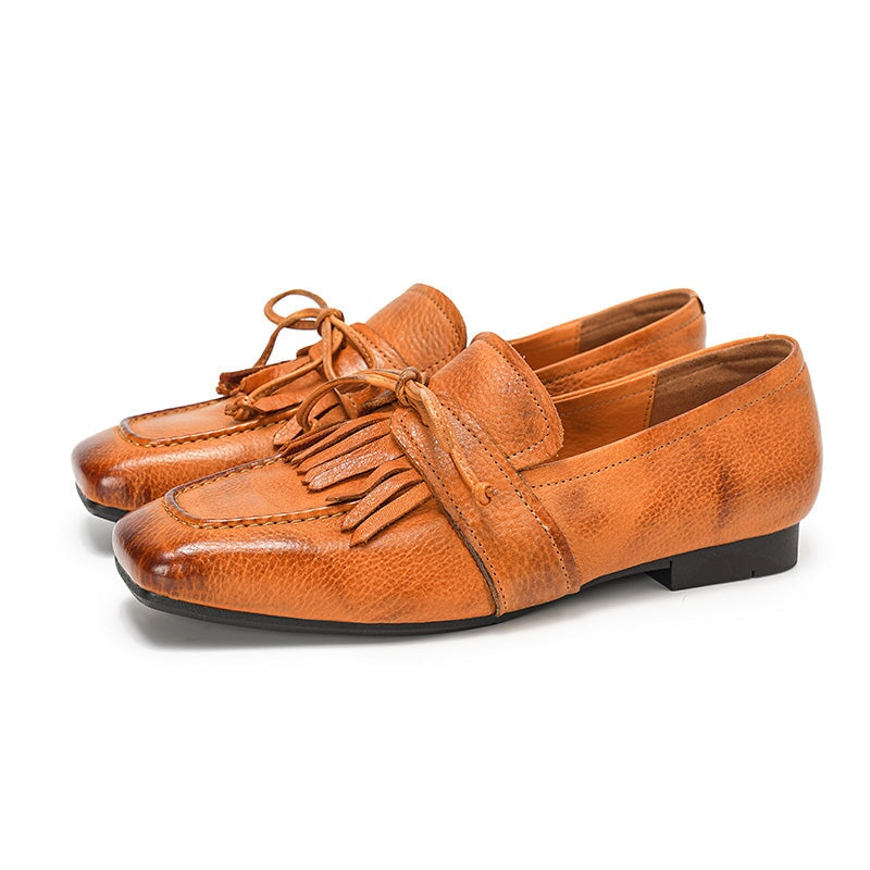 dwarves2176-5 Loafers 5.5 Camel