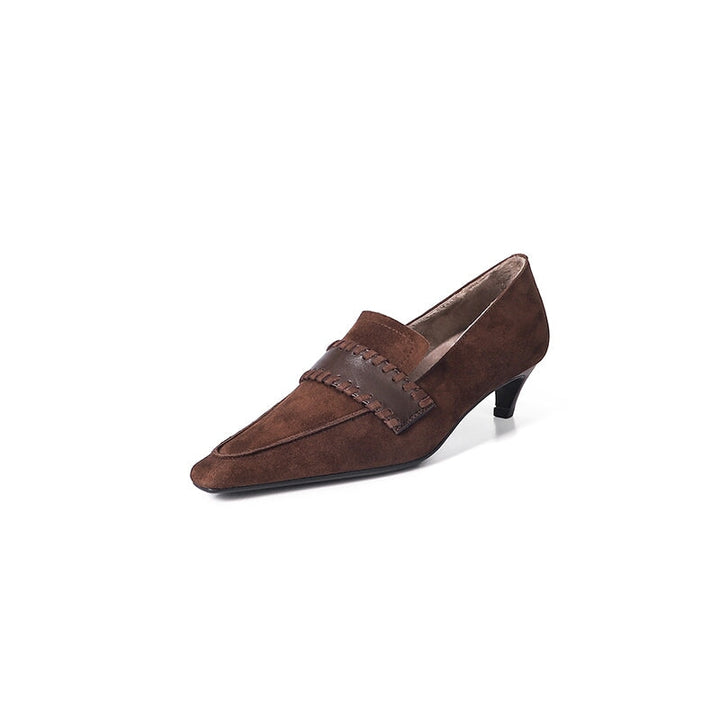dwarves2190-21 Pumps 5 Brown Short Plush