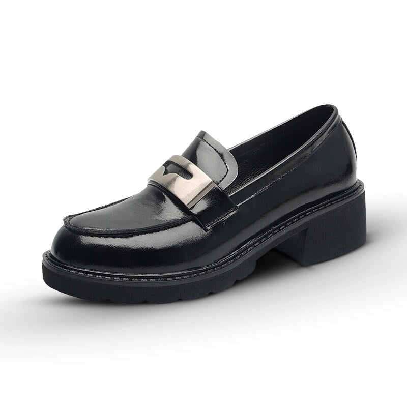 dwarves2195-1 Loafers 5 Black Cow Leather