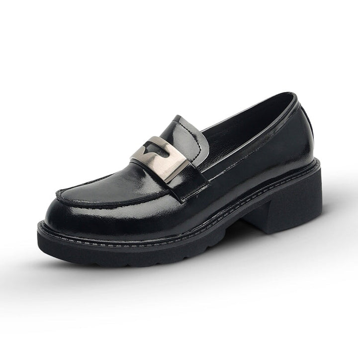 dwarves2195-1 Loafers 5 Black Cow Leather
