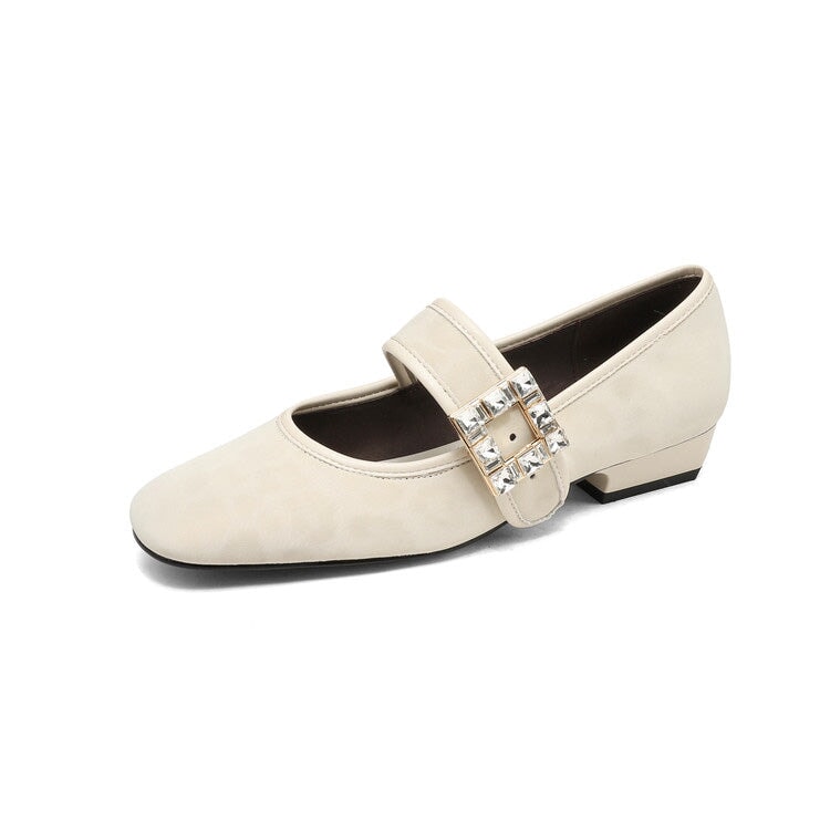 dwarves2207-3 Mary Jane 5 Beige