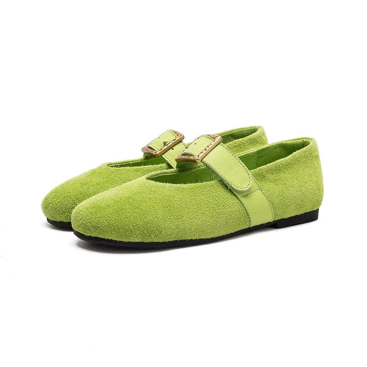 dwarves2238-1 Loafers 5.5 Green