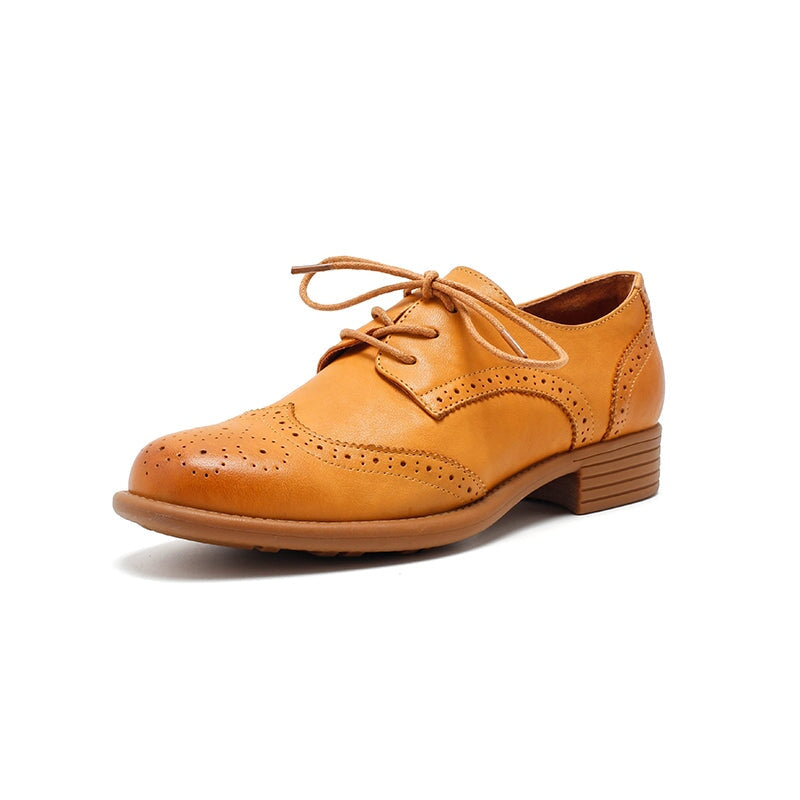 dwarves2276-3 Oxfords &amp; Tie 5.5 Yellow Brown