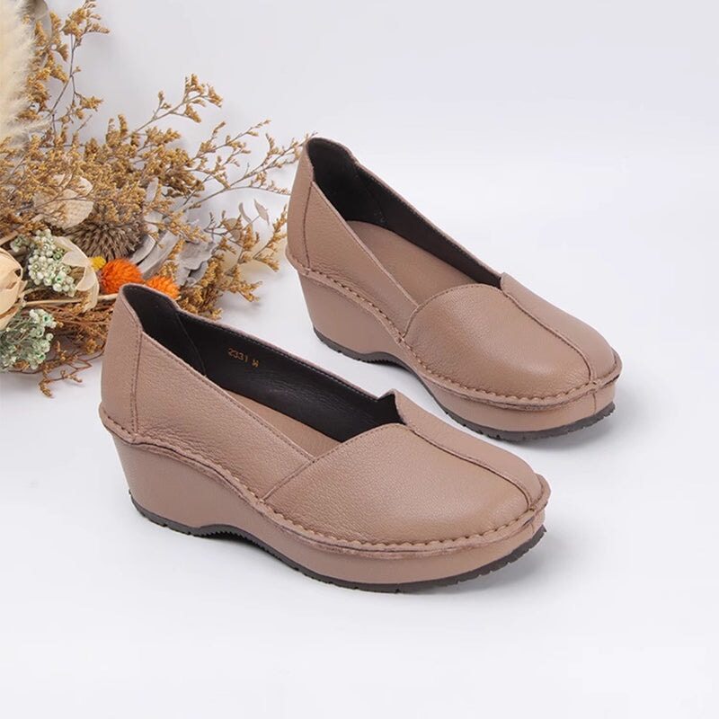 dwarves2296-5 loafers 5.5 Apricot