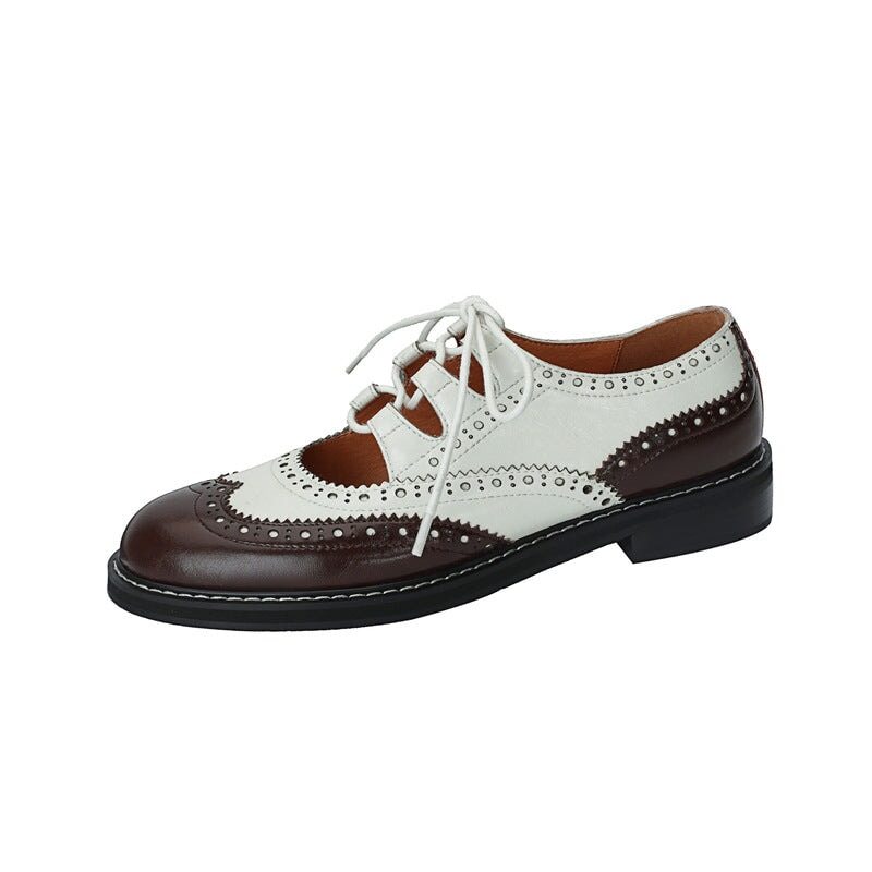 dwarves2310-1 Oxfords &amp; Tie 4.5 Brown