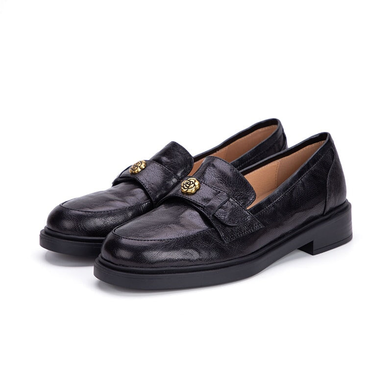 dwarves2356-1 Loafers 5.5 Black