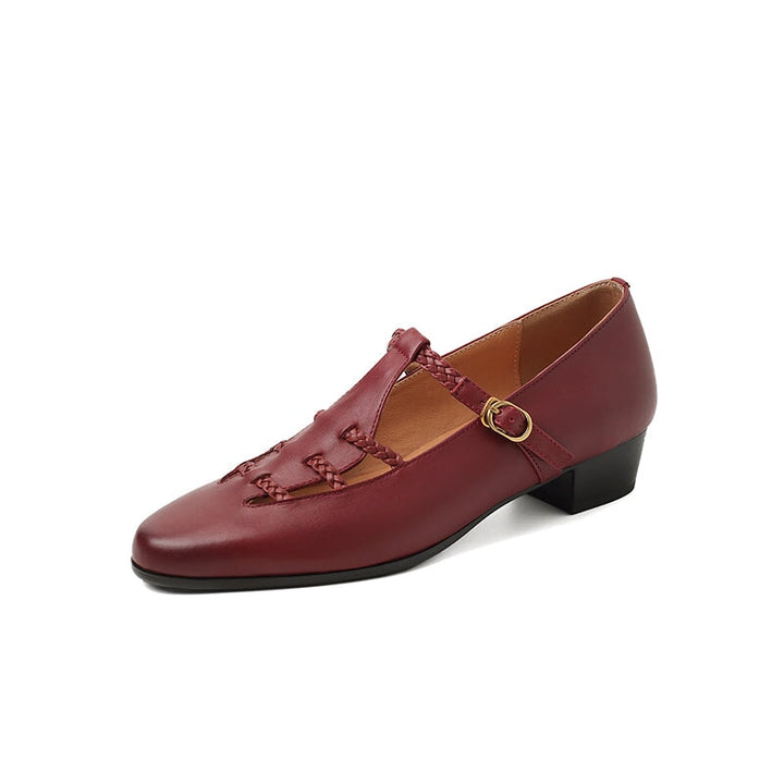 dwarves2377-2 Mary Jane 5 Wine Red