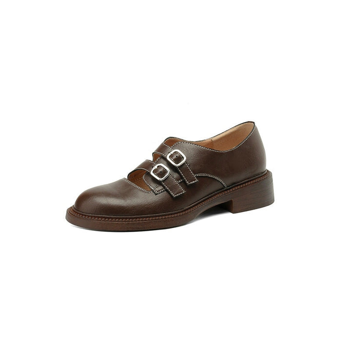 dwarves2441-1 Oxfords &amp; Tie 5 Coffee