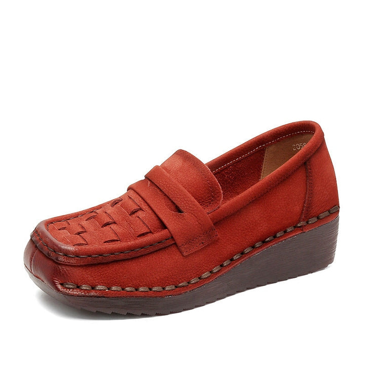 dwarves2455-2 Loafers 5.5 Red