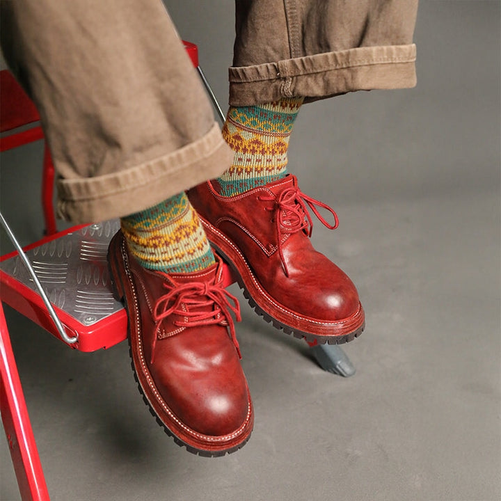 dwarves2526-4 Oxfords &amp; Tie 5.5 Red
