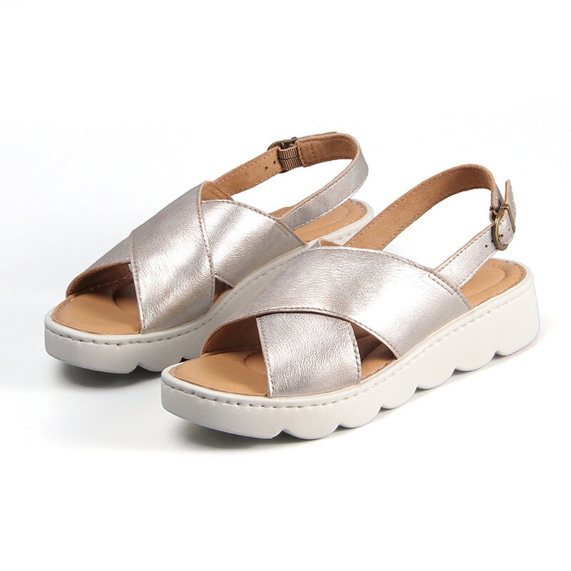dwarves2531-1 Sandals 5.5 Champagne Gold