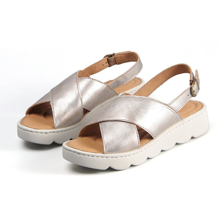 dwarves2531-1 Sandals 5.5 Champagne Gold