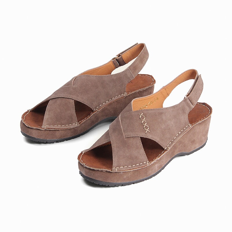 dwarves2541-2 Sandals 5.5 Khaki Gray
