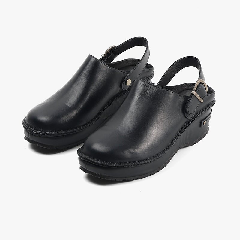 dwarves2548-2 Platforms 5.5 Black Cow Leather