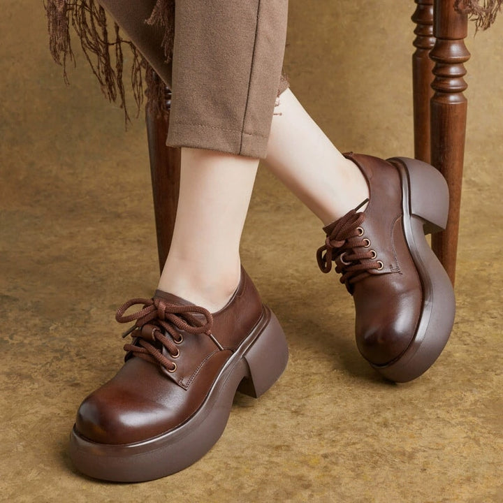 dwarves2554-2 Oxfords &amp; Tie 5.5 Coffee