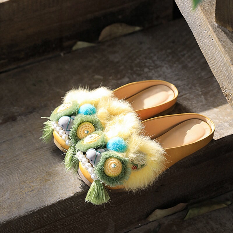 dwarves2589-1 Slippers 5.5 Yellow
