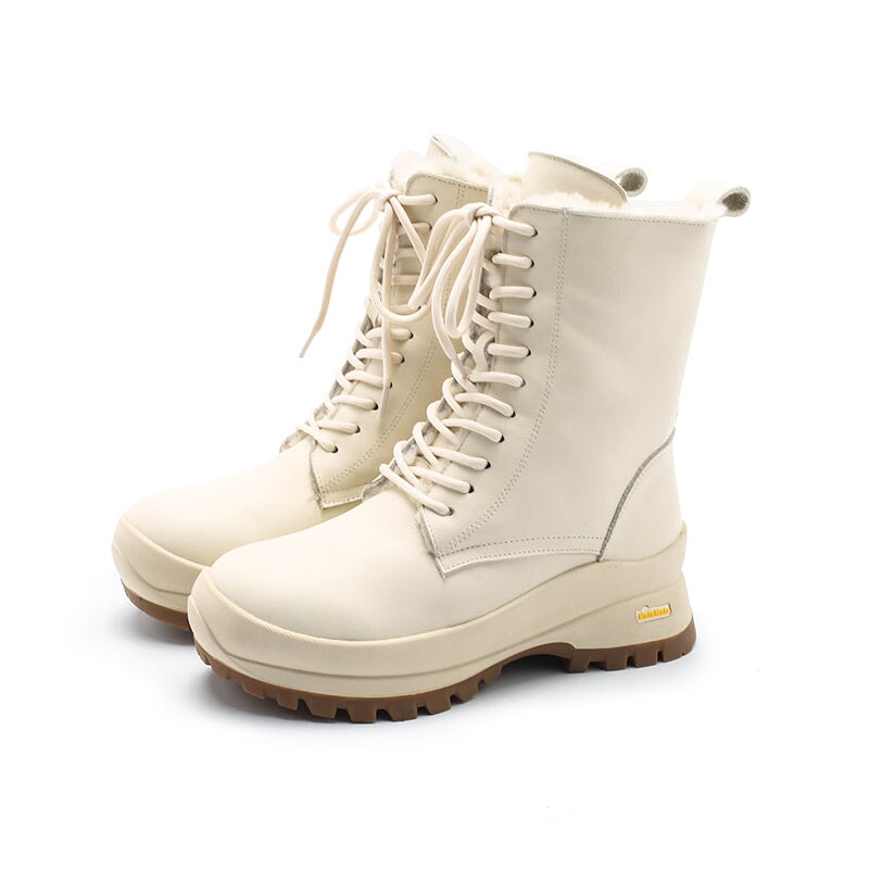 dwarves2756-2 Boots 5.5 White Shearling Lined