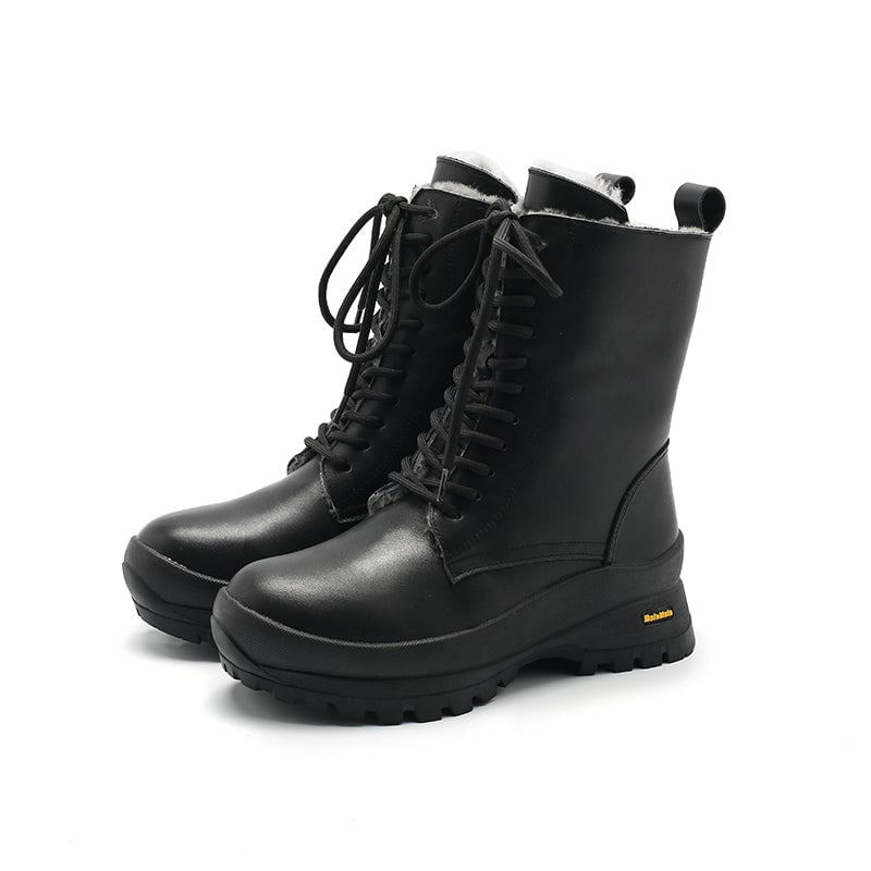 dwarves2756-4 Boots 5.5 Black Shearling Lined