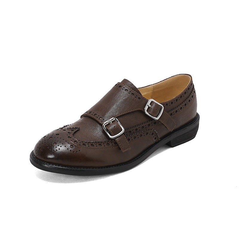 dwarves2802-1 Oxfords &amp; Tie 5 Brown