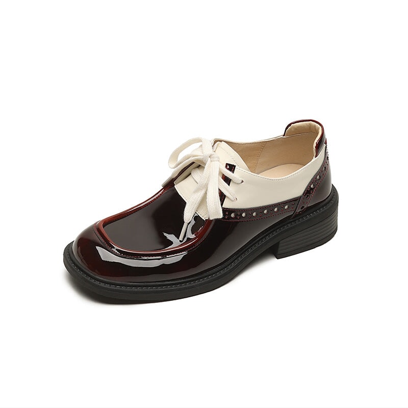 dwarves2805-1 Oxfords &amp; Tie 5 Wine Red