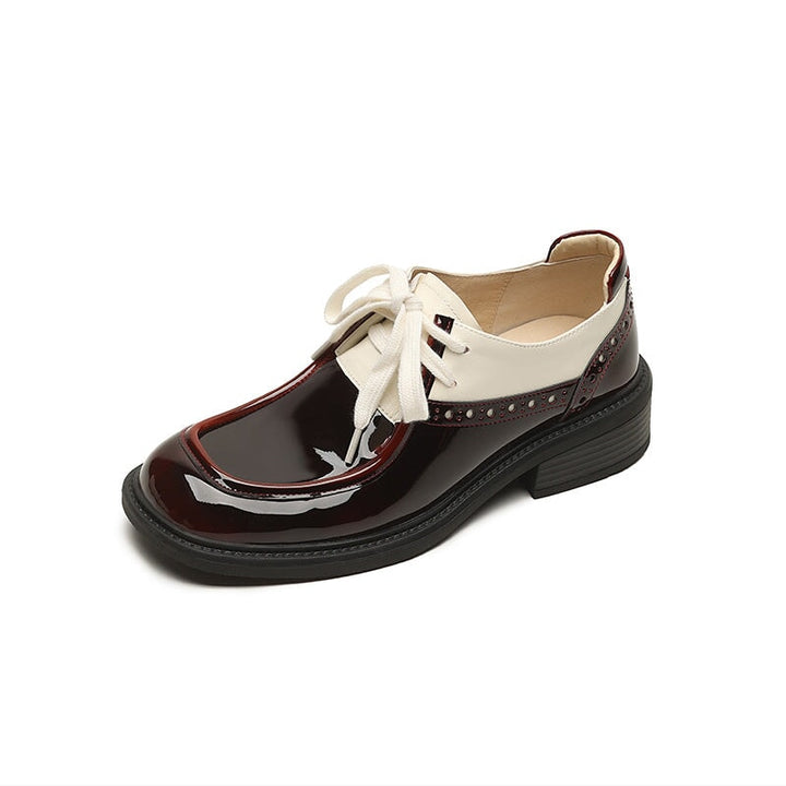 dwarves2805-1 Oxfords &amp; Tie 5 Wine Red