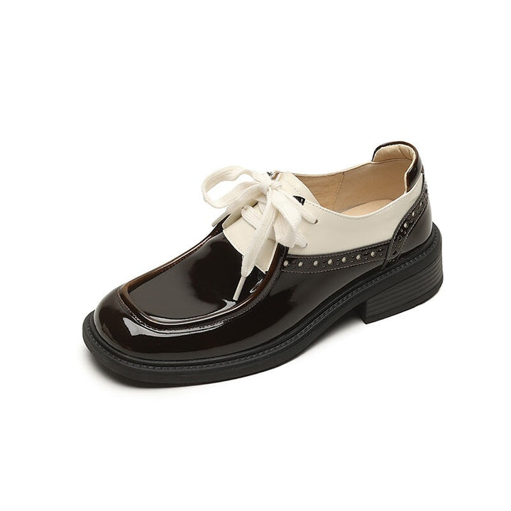 dwarves2805-2 Oxfords &amp; Tie 5 White Brown