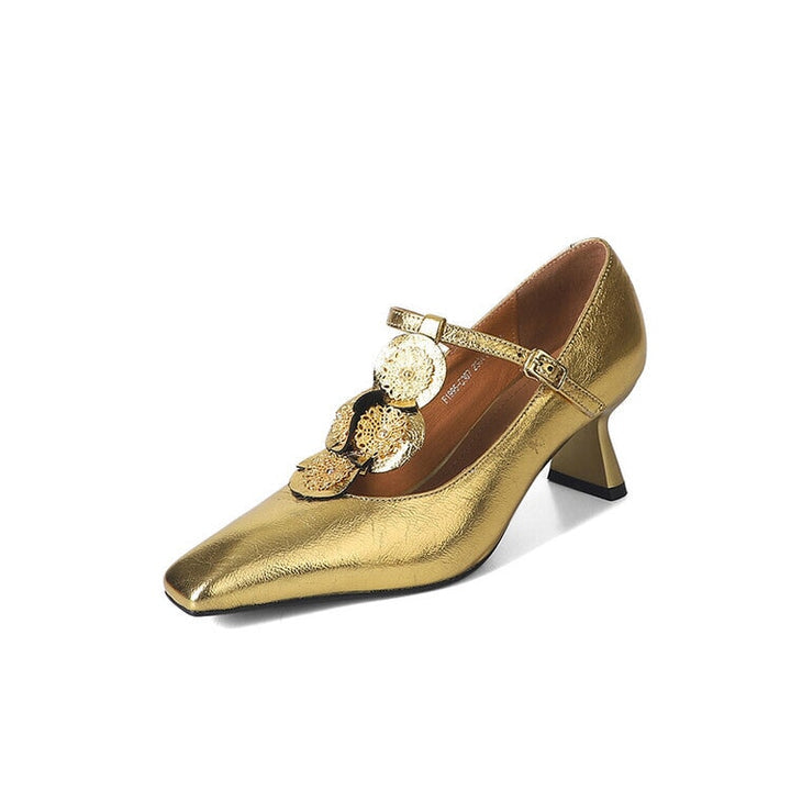 dwarves2811-1 Sandals 5 Golden