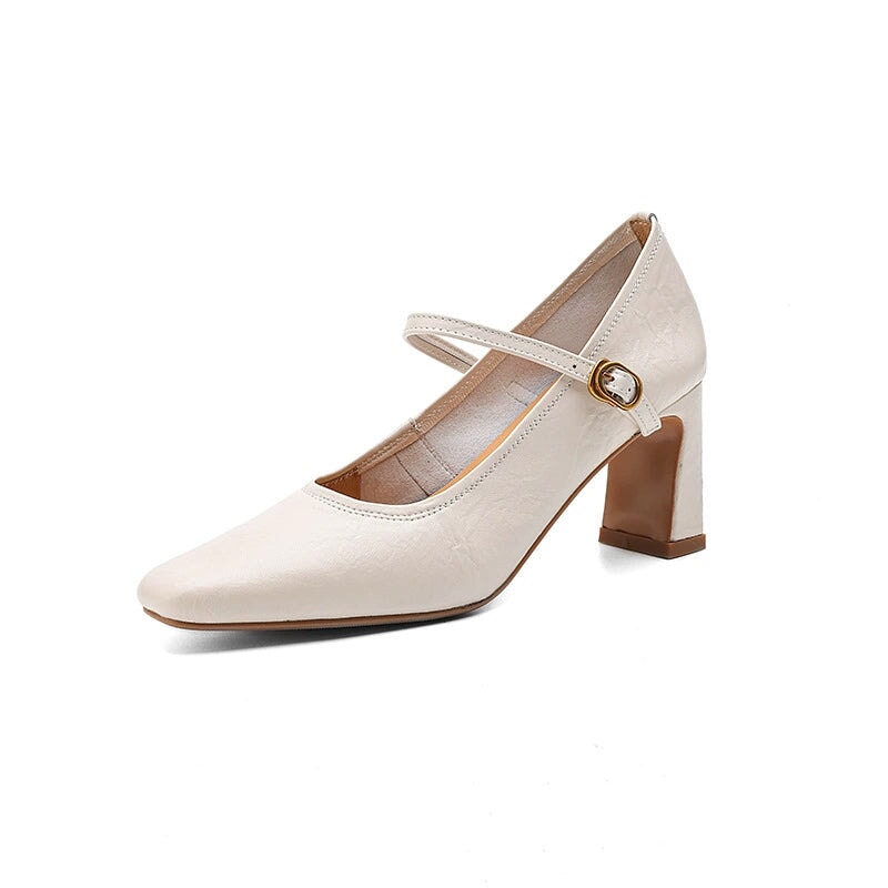 dwarves2823-11 Mary Jane 5.5 Beige 1.97&