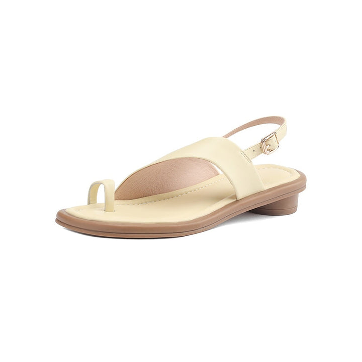 dwarves288-13 Sandals 5 Butter Yellow